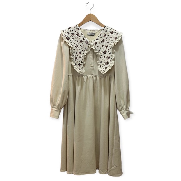 Kuose Peter Pan Collar Midi Dress - Picture 4 of 16